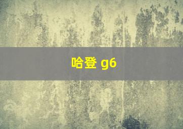 哈登 g6